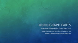 Monograph Parts EI Annual 2015