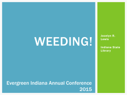 Weeding! - Evergreen Indiana