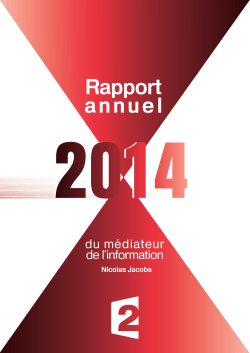 Rapport du mÃ©diateur de l`information 2014
