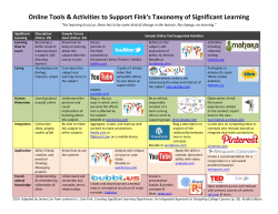Fink Taxonomy and Tools PDF Handout