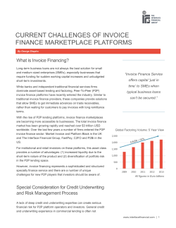 current challenges of invoice finance marketplace