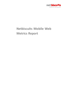 Mobile Web Metrics Report 2012