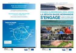 programme : Lancement des fonds europÃ©ens 2014-2020