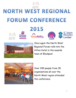 Once again the North West Regional Forum rolls into the Hilton