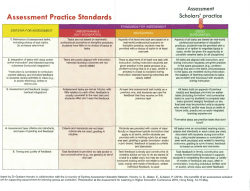 Assessment Practice Standards