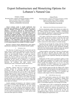 Ardiant, J., Warfa, A., 2015. Export Infrastructure and Monetizing
