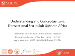 Understanding and Conceptualising Transactional