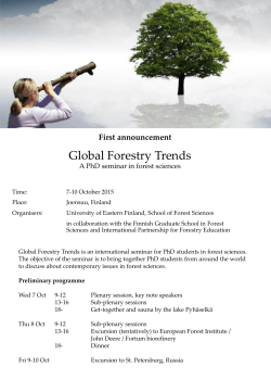 Global Forestry Trends