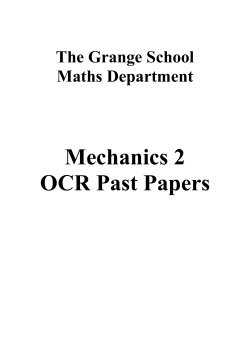 M2 Past Paper Booklet - The Grange School Blogs