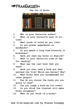 joy of books discussion questions