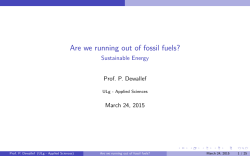 Are we running out of fossil fuels? - Sustainable Energy