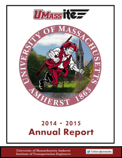 University of Massachusetts Amherst Institute of Transportation