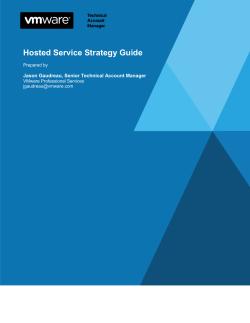 Hosted Service Strategy Guide