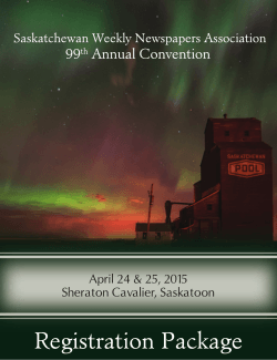 2015 Convention Package - SWNA Blog news/events and information