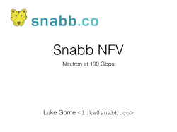 Snabb NFV - OpenStack CH