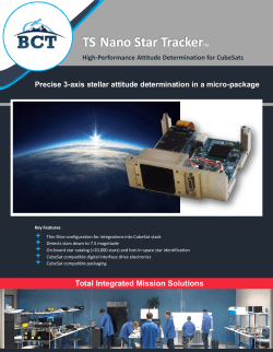 BCT TS NST Datasheet - Blue Canyon Technologies