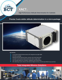 BCT XACT Datasheet - Blue Canyon Technologies