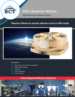 BCT RW1 (Microsats) - Blue Canyon Technologies