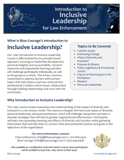 Why Introduction to Inclusive Leadership?