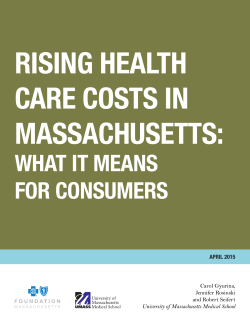 rising health care costs in massachusetts: what it means for consumers