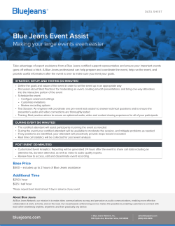 Blue Jeans Event Assist data sheet here.