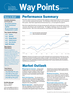 Way Points Newsletter - Blue Point Investment Management
