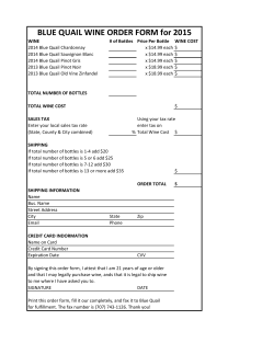 BLUE QUAIL WINE ORDER FORM for 2015