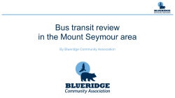 Bus transit review in Mount Seymour area
