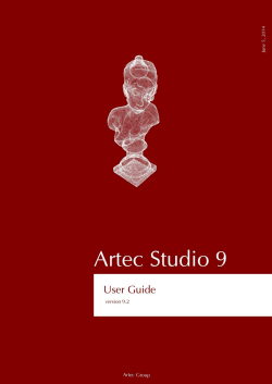 Artec Studio User Guide