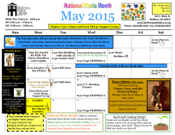 May 2015 - Bluffton Public Library