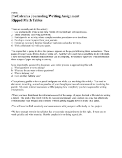 Ripped Math Tables Writing Assignment