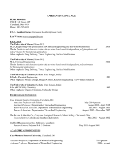 Full CV - Department of Biomedical Engineering