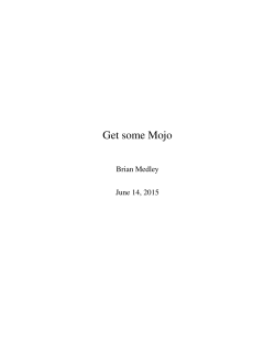 Get some Mojo - Brian Medley