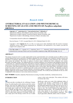 Antibacterial Evaluation And Phytochemical Screening Of Leaves