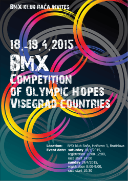 18 19 4 2015 .- . . Competition of Olympic Hopes Visegrad countries