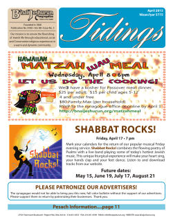 ShAbbAt RockS! - B`nai Jeshurun Congregation