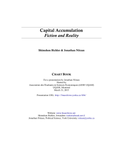Capital Accumulation: Fiction and Reality