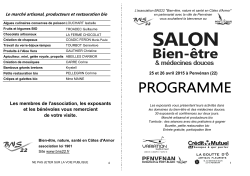 Programme salon Ã  tÃ©lÃ©charger ICI - Association Bien