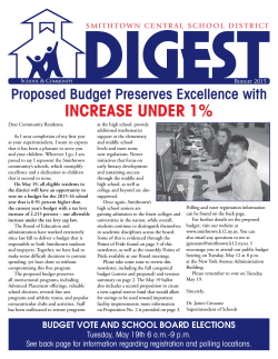 2015-16 Budget Digest - Board of Education
