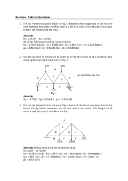 Revision - Tutorial Questions 1. For the framework given below in