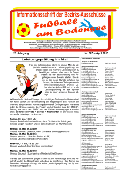 Ausgabe April 2015 - Bezirk Bodensee