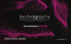 THE LANGUAGE of beauty