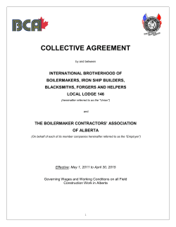 BCA Collective Agreement 2011