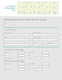 Boiling Springs Christian Service Camp