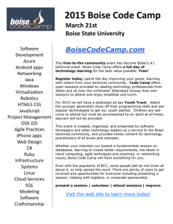 Boise Code Camp
