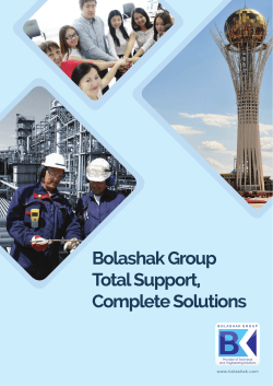 Bolashak Group Total Support, Complete Solutions