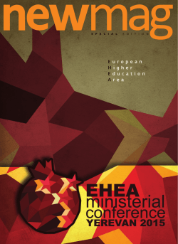 European Higher Education Area - ministerial conference 2015