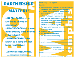 2015 Partnership Commitment Card