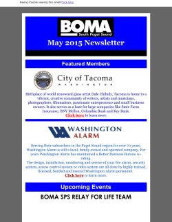May 2015 Newsletter - BOMA South Puget Sound