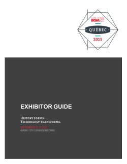 EXHIBITOR GUIDE